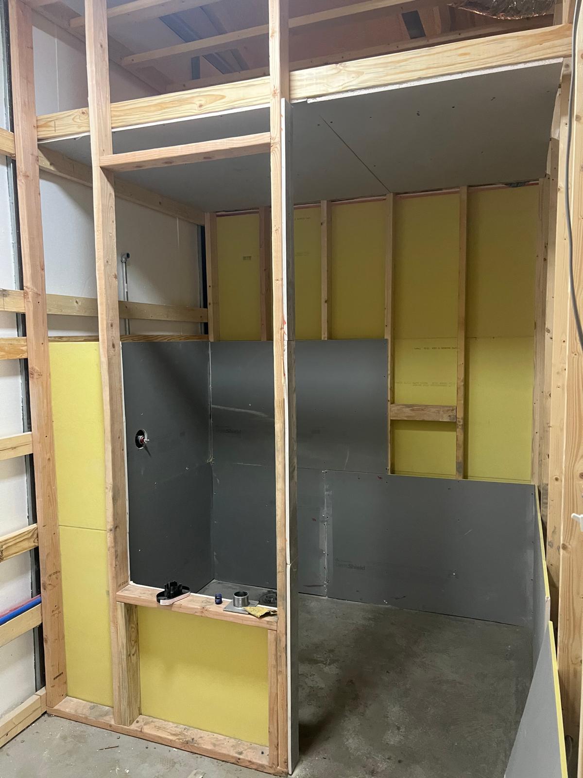 Shower waterproofing stage project 14